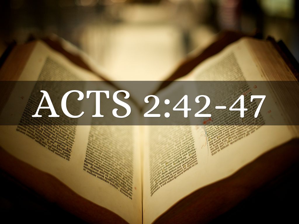 Acts 2 42 47 Kjv