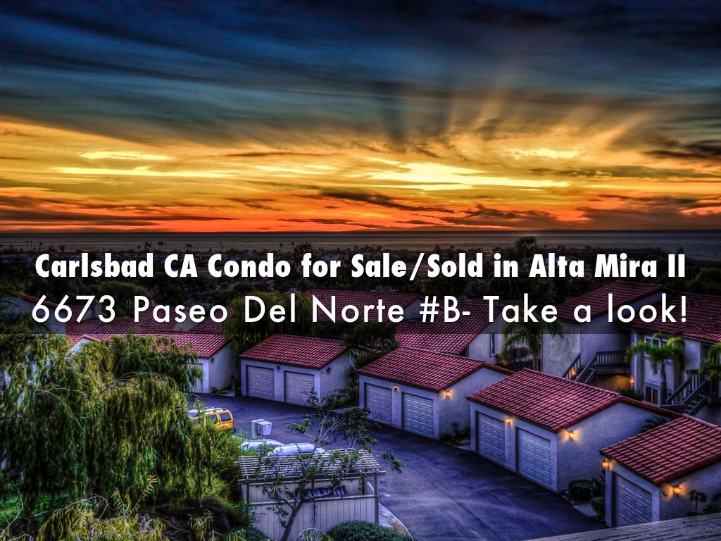 Carlsbad CA Condo for Sale/Sold in Alto Mira II by