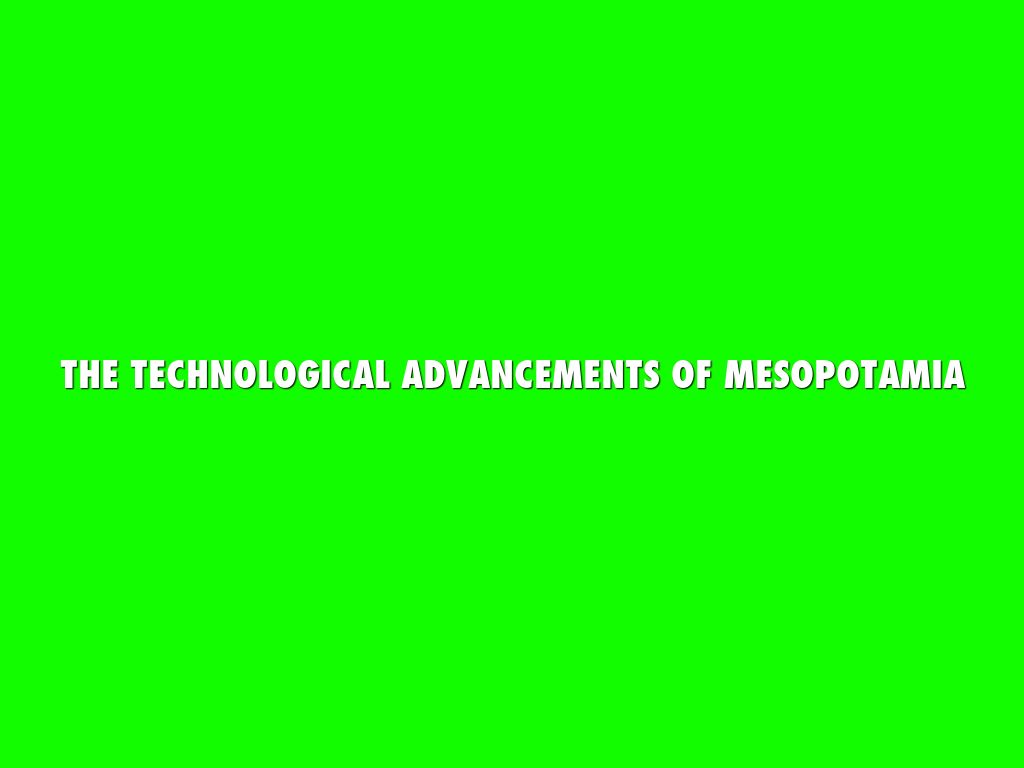 Mesopotamia Inventions 