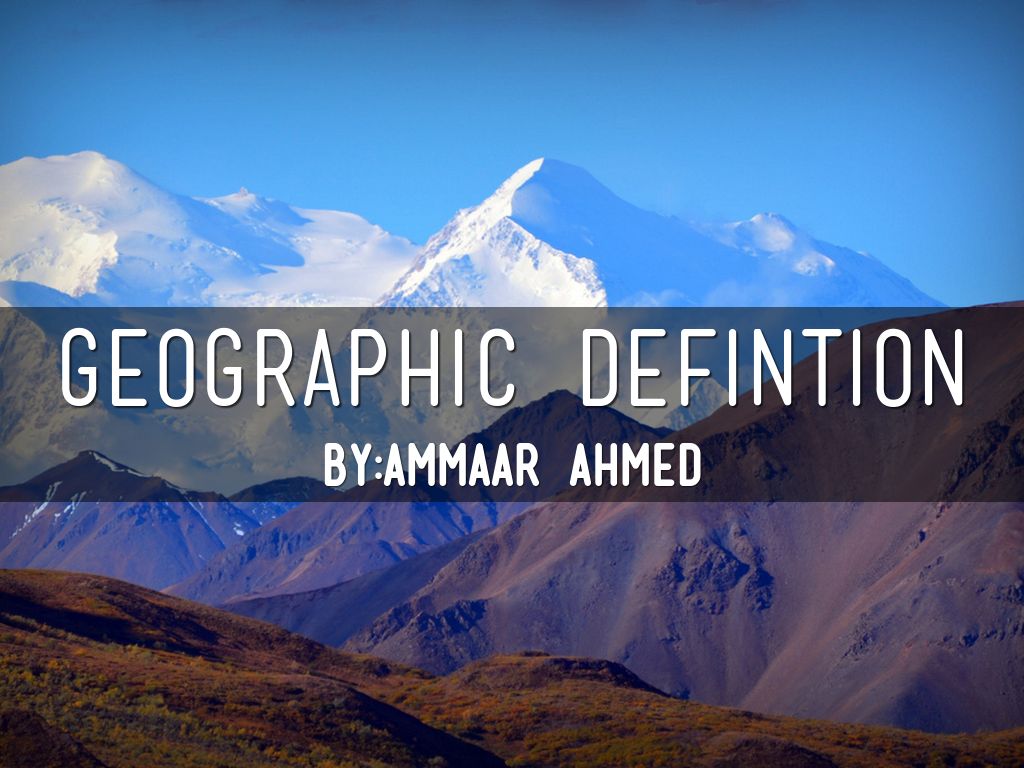 Visual Dictionary Of Geographic by Ammaar Anmed