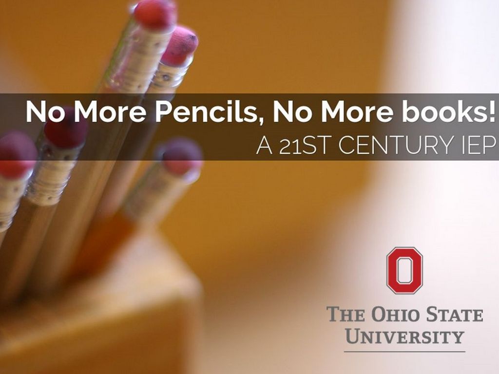 No More Pencils, No More books!