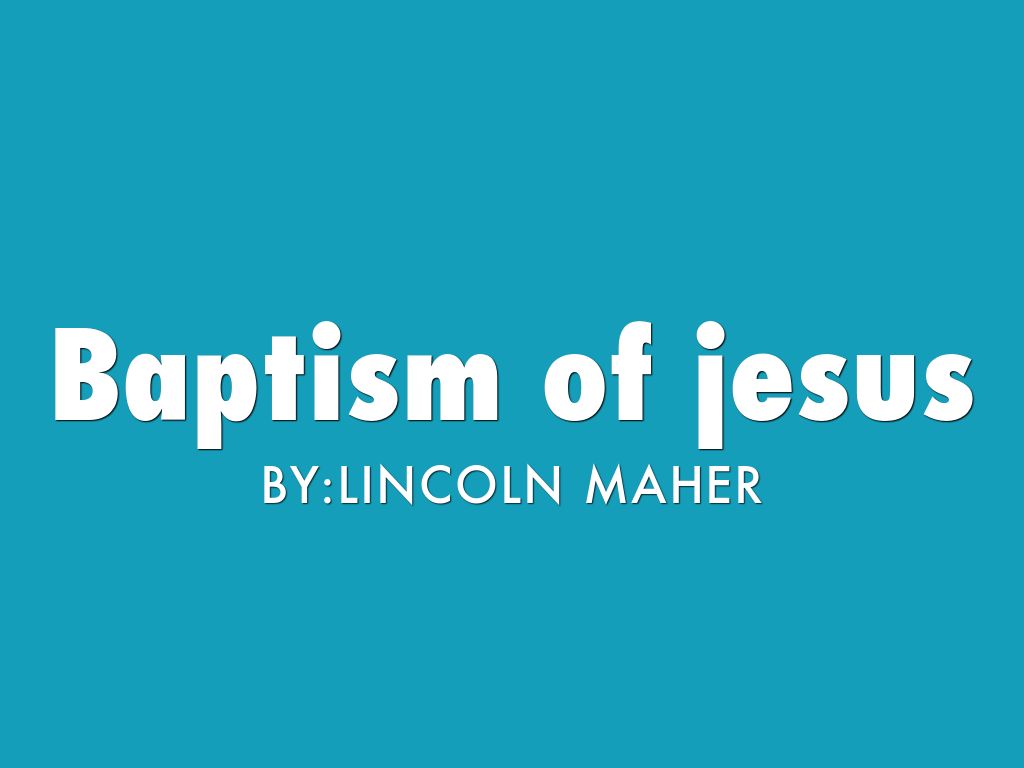 Baptism of jesus