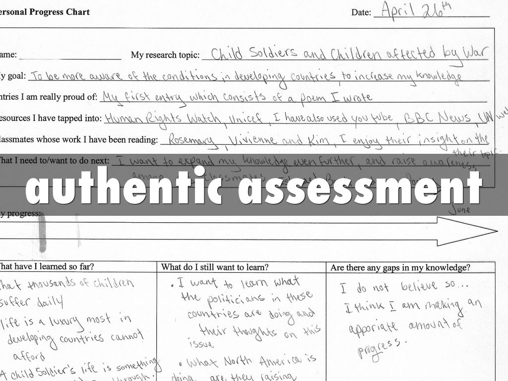 authentic assessment
