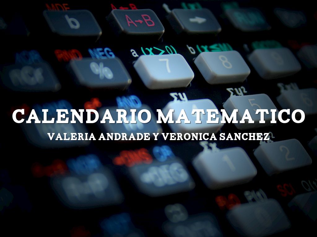 Calendario Matemático