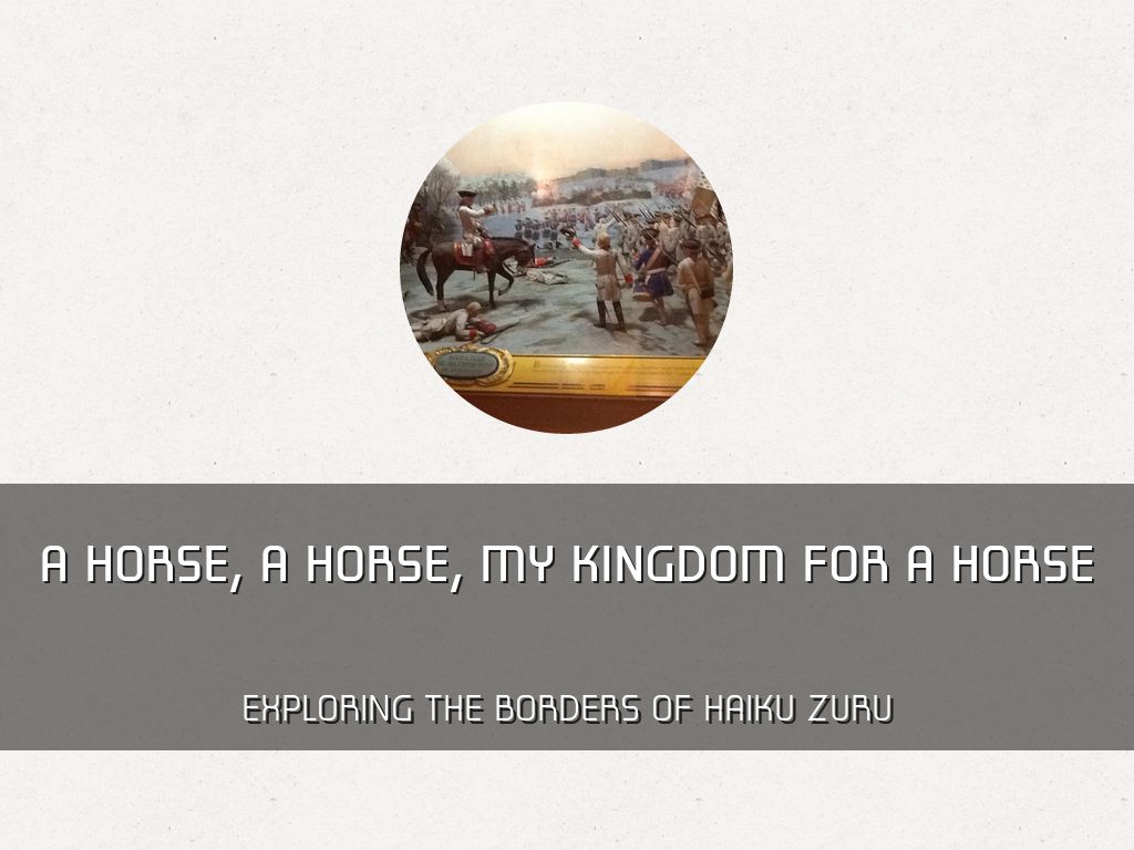 A horse, a horse, my kingdom for a horse! by Mary