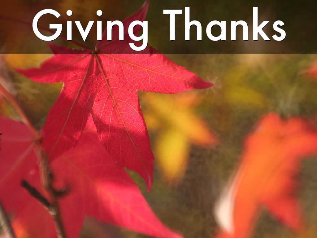 Giving Thanks