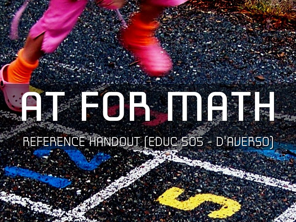 AT for Mathematics Handout