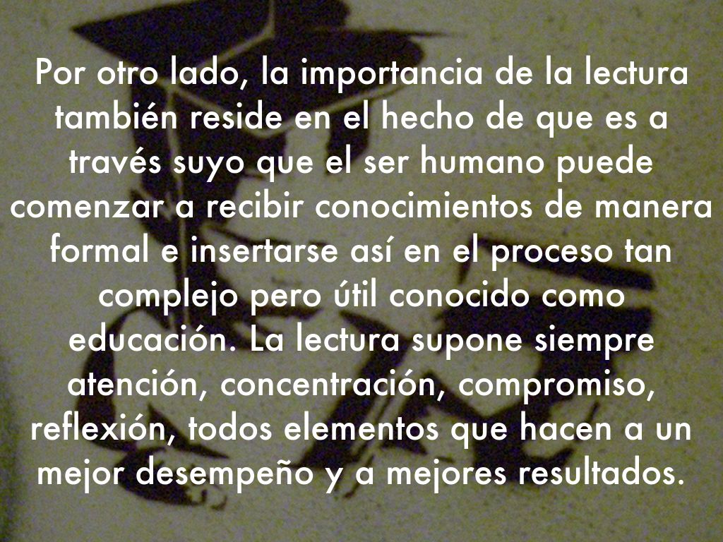 La importancia de la lectura by angelo_hnd12