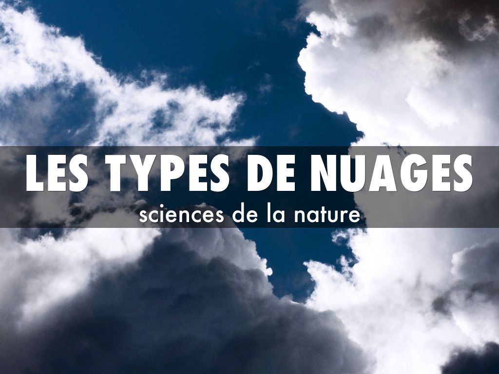 Les types de nuages