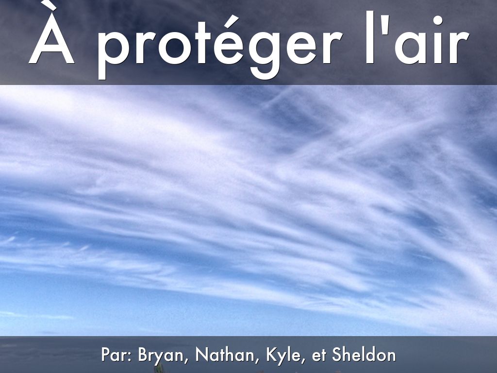 À Protéger L'air