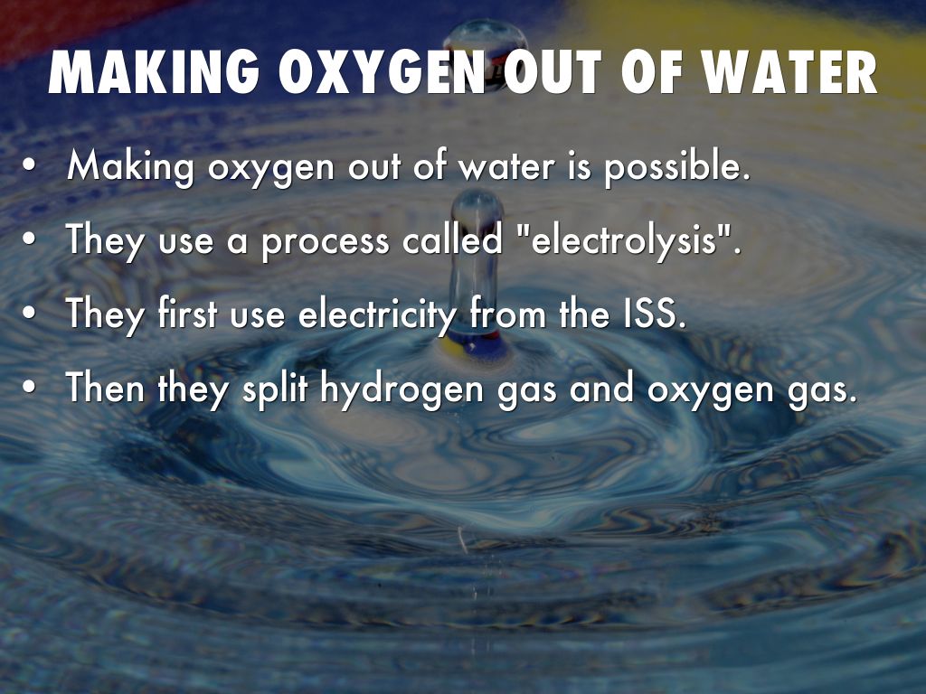 oxygen from water machine