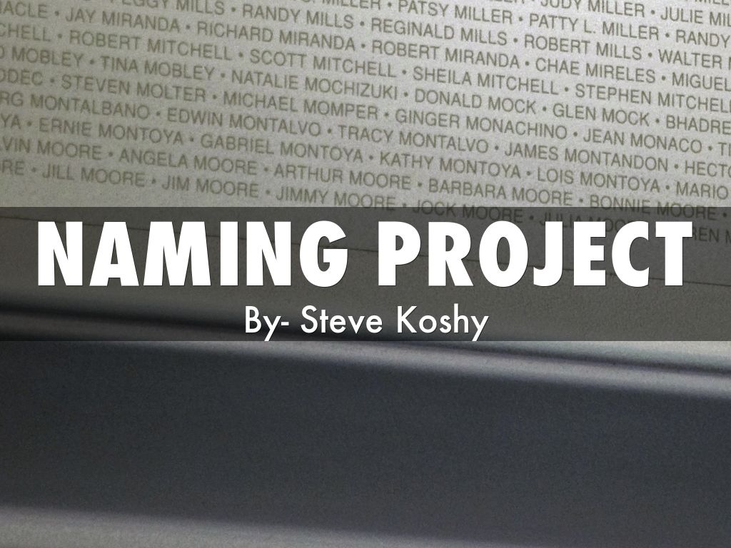 Naming Project