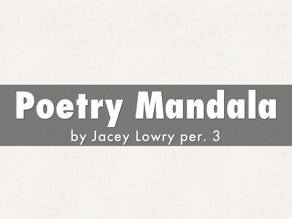 Poetry Mandala
