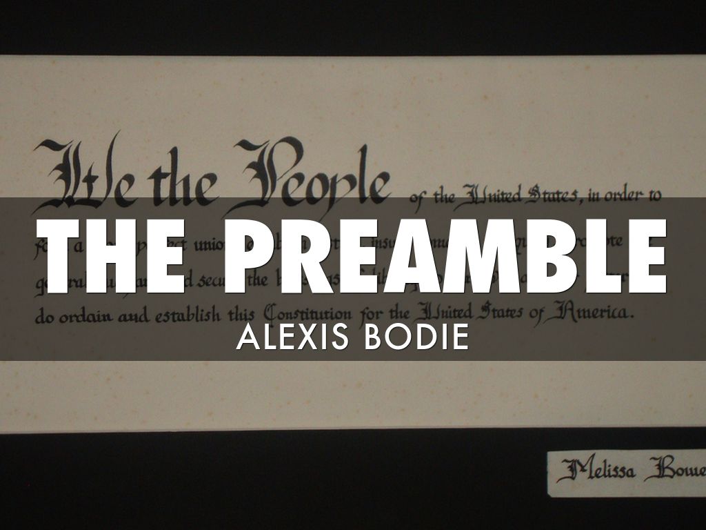 Preamble 