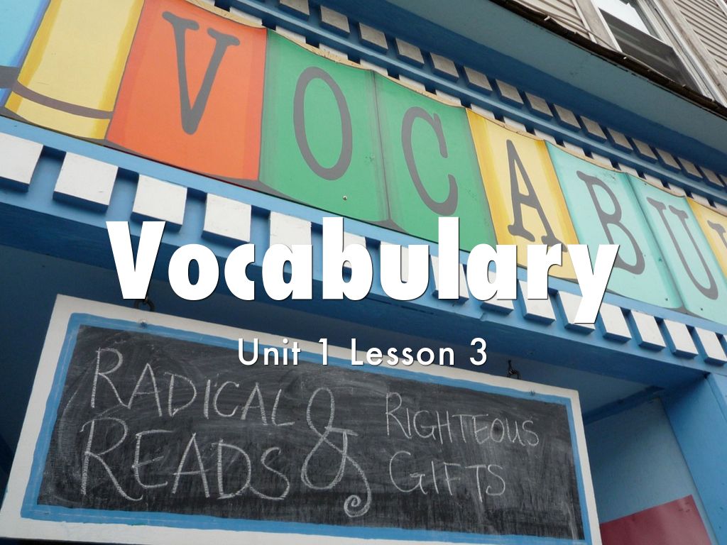 Vocabulary