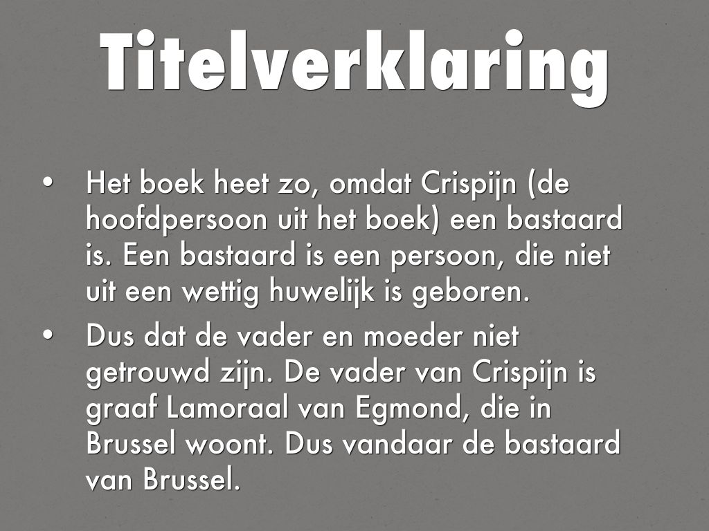 De bastaard van Brussel by Wesley Kolkmam