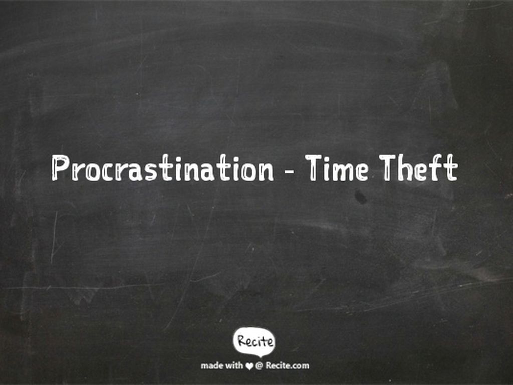 Procrastination Haiku Deck