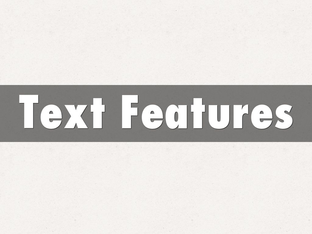 Text Features by emailcsb