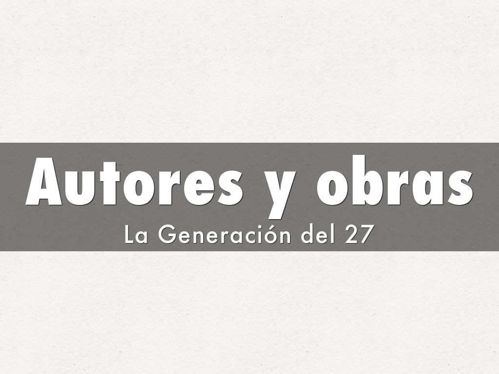 Autores y obras