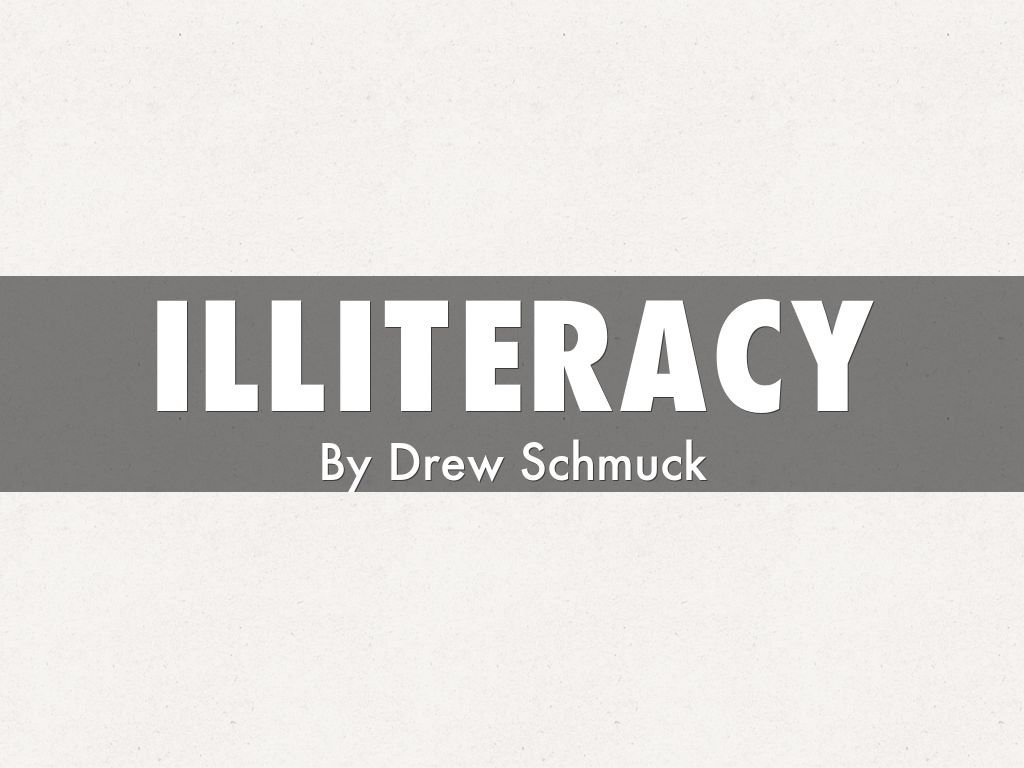 Illiteracy outline picture