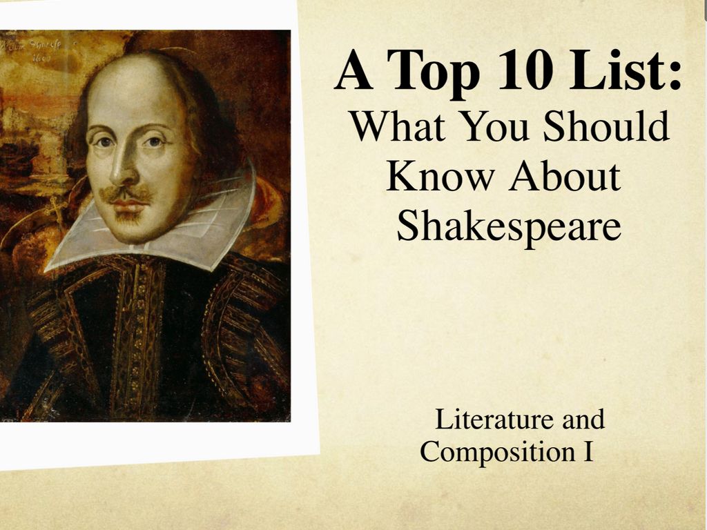 Shakespeare Background Info