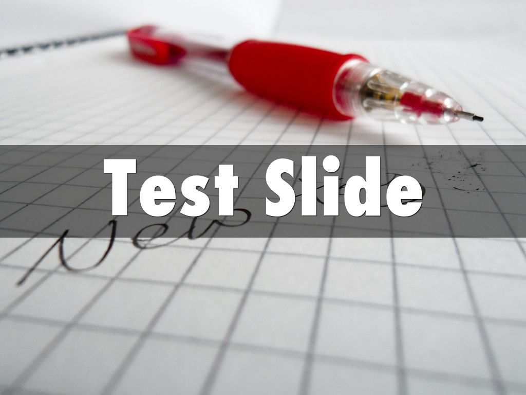 Test Slide by Dale Fiess