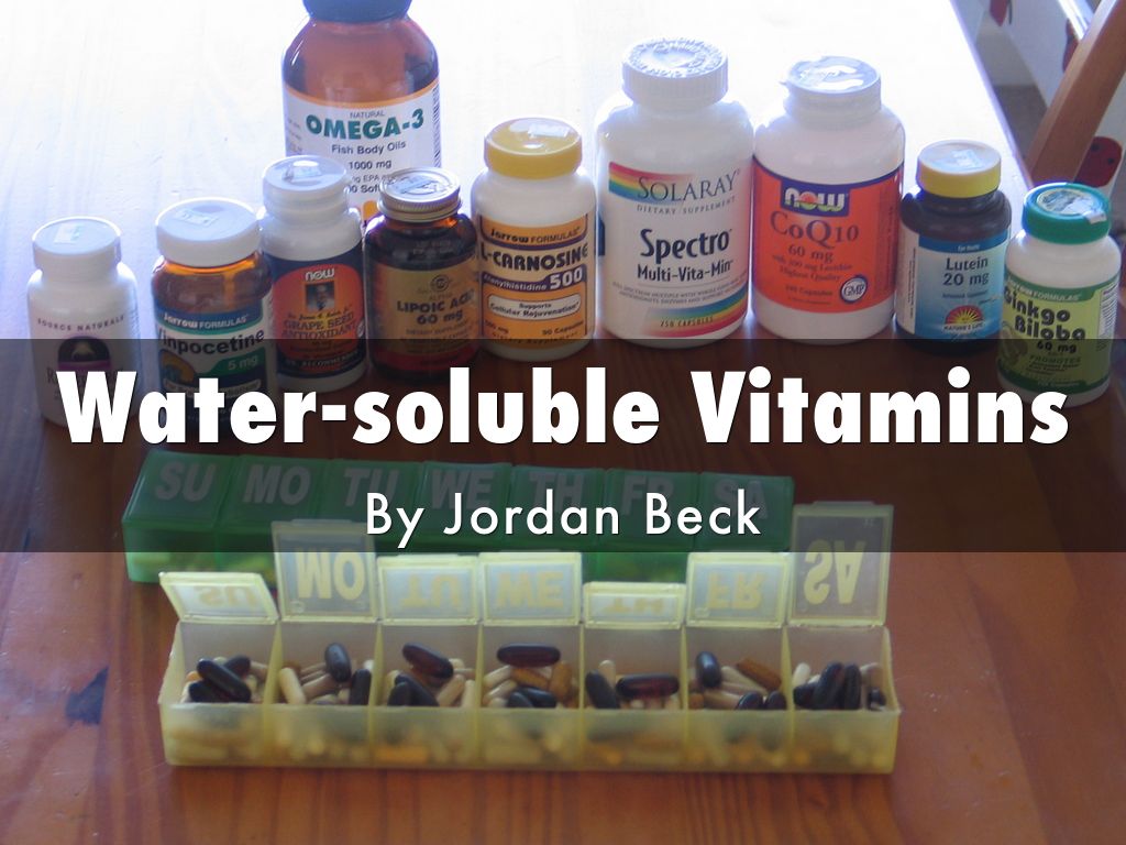 Water soluble Vitamins By 8beckj
