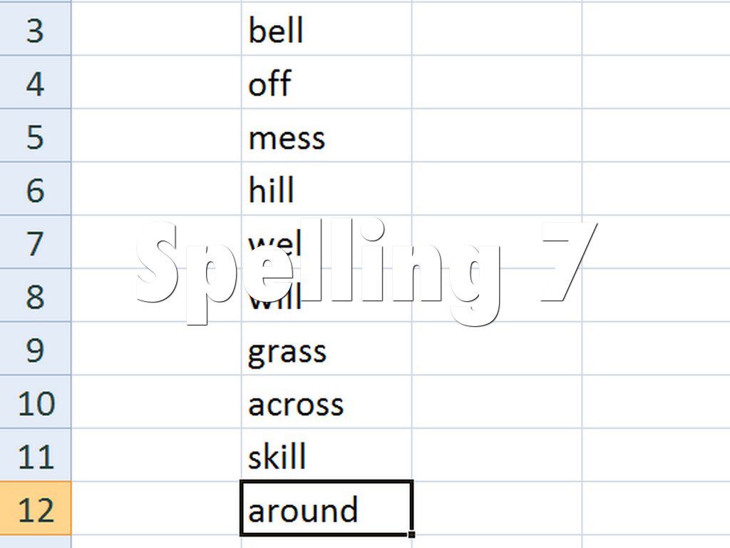 Spelling 7
