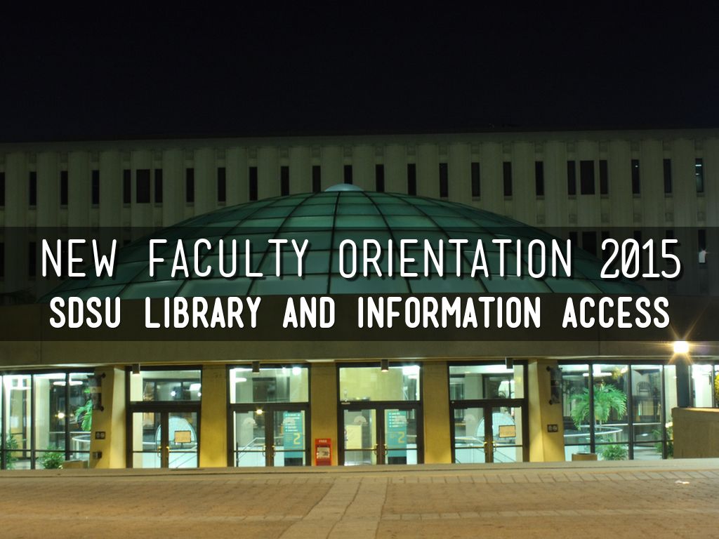 New Faculty Orientation 2017