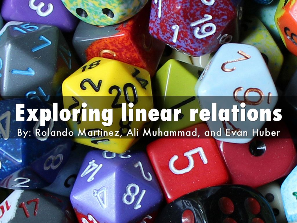 Exploring linear relations