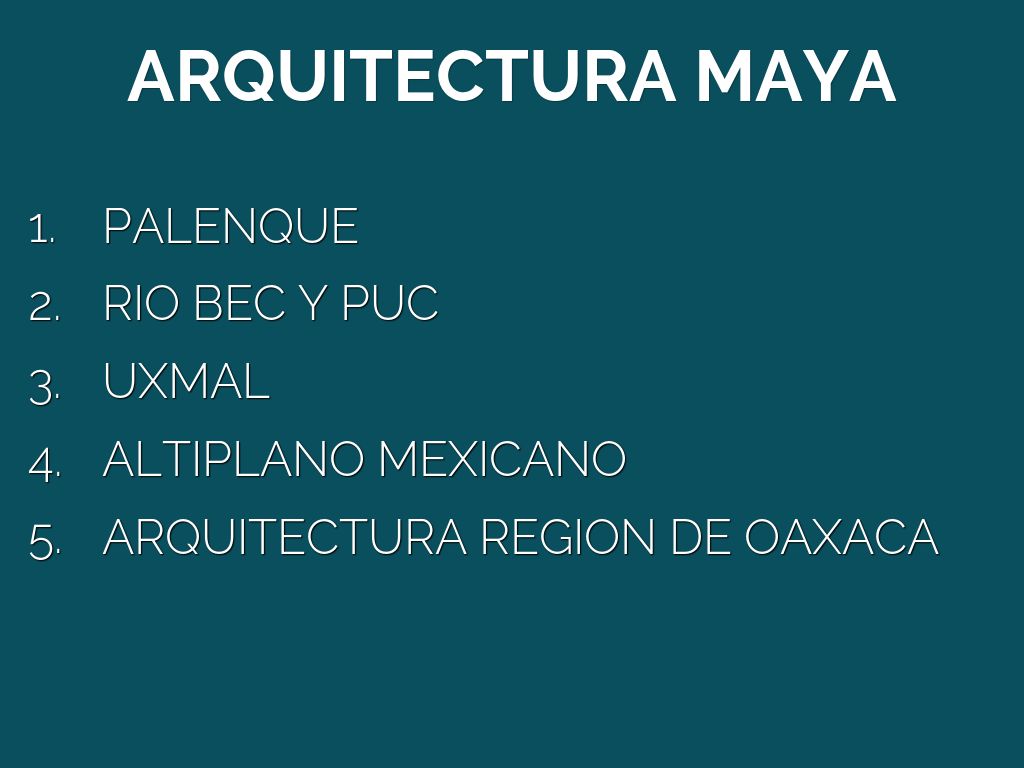 ARQUITECTURA MAYA