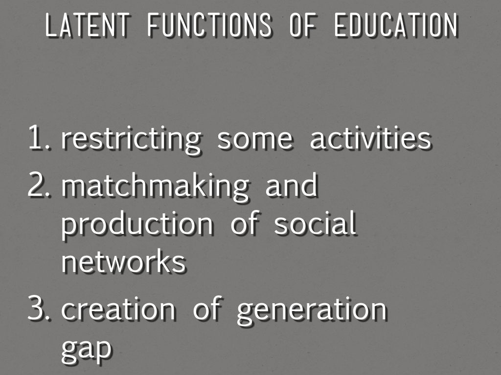 Manifest Functions Of Education In The Philippines