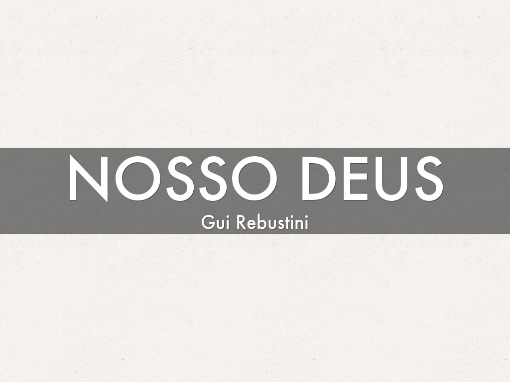 Nosso Deus