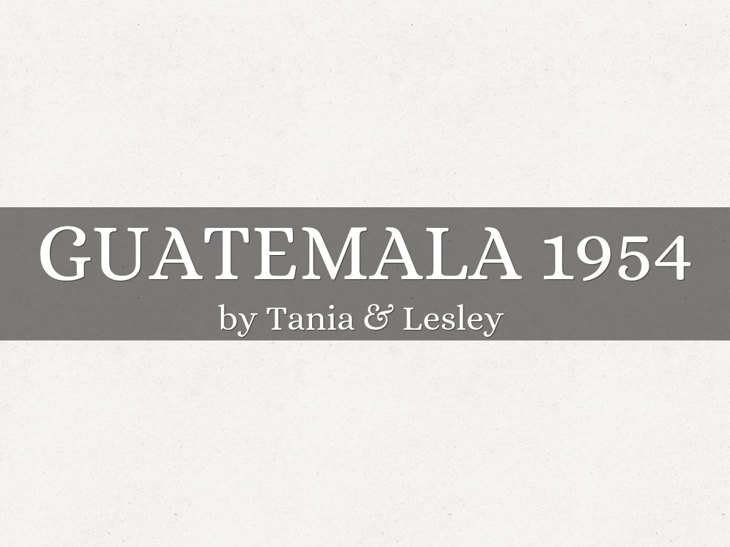 guatemala 1954