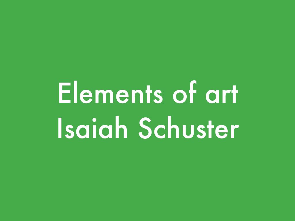 Elements Of Art
