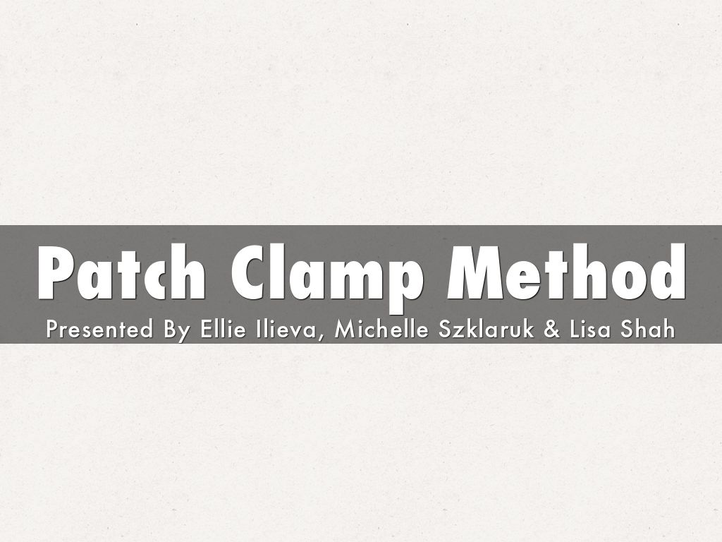 Patch Clamp Method