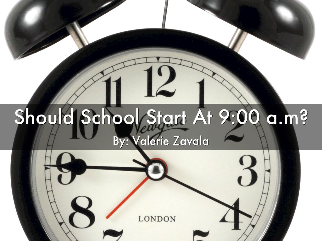 Should School Start At 900 a.m? by vzavala009