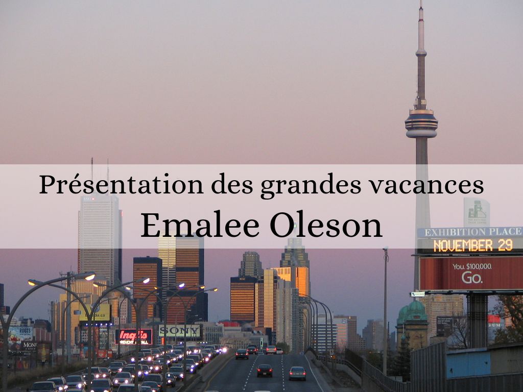 Présentation des grandes vacances