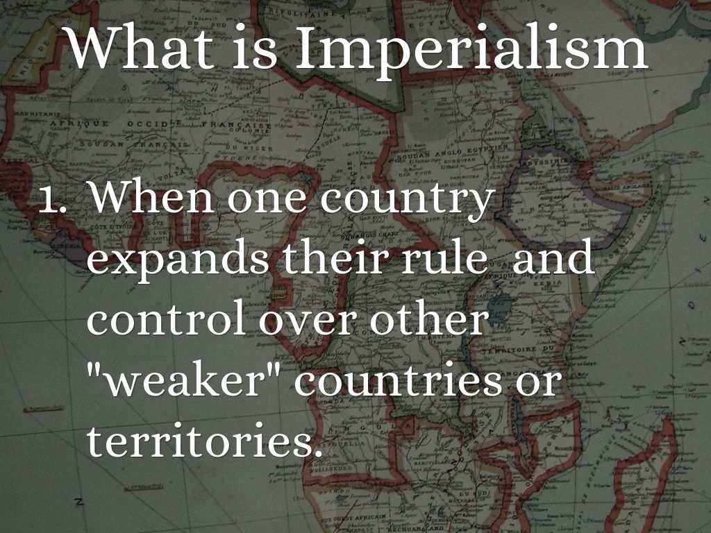 The Motives Of Imperialism By Alexander Bailey