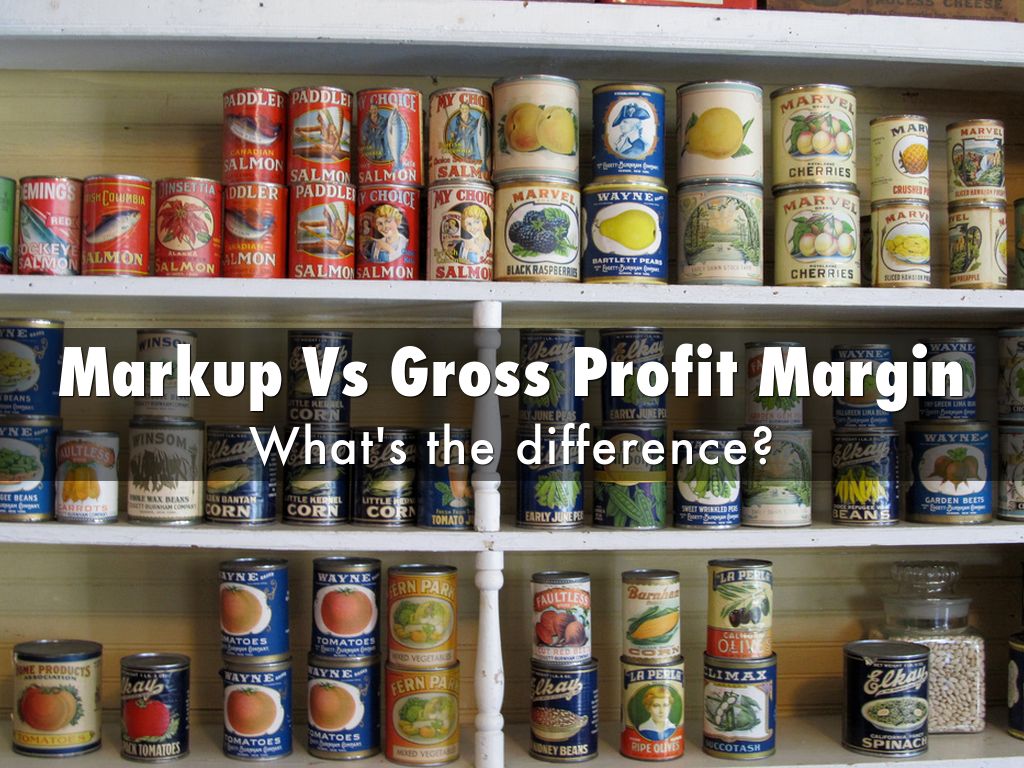 Margin Vs Markup