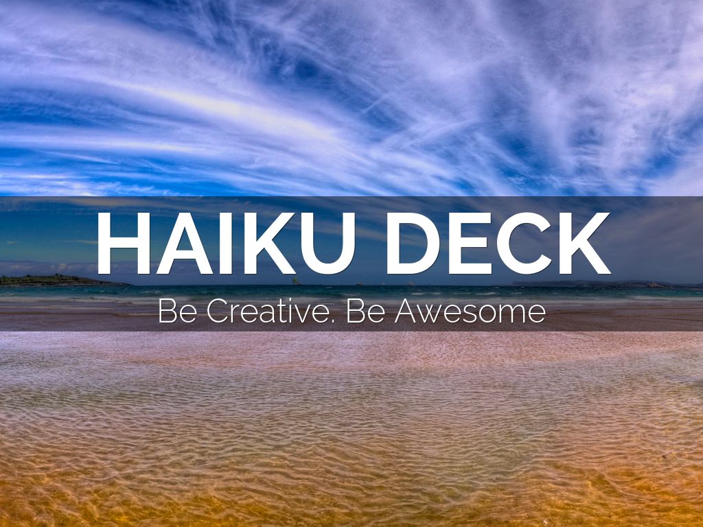Haiku Deck Sign up