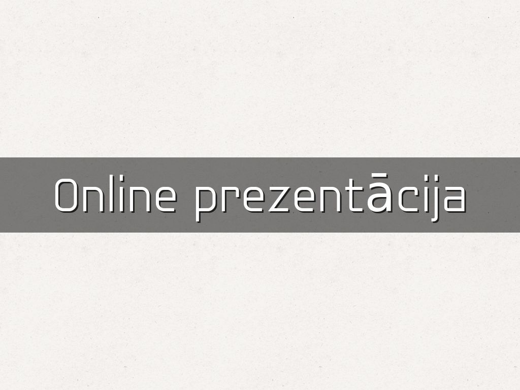Online prezentācija