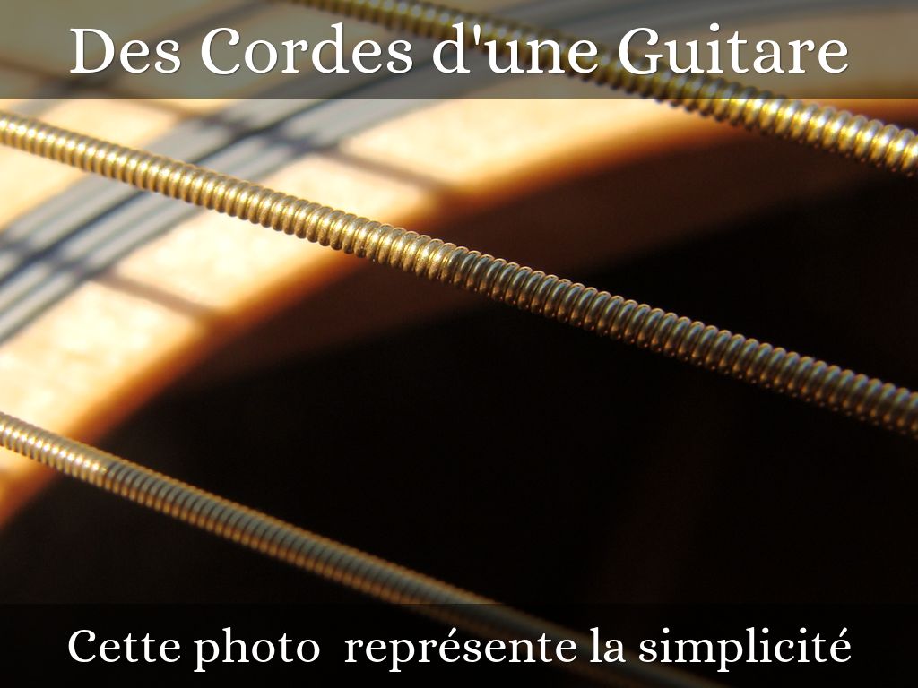 Des Cordes d'une Guitare
