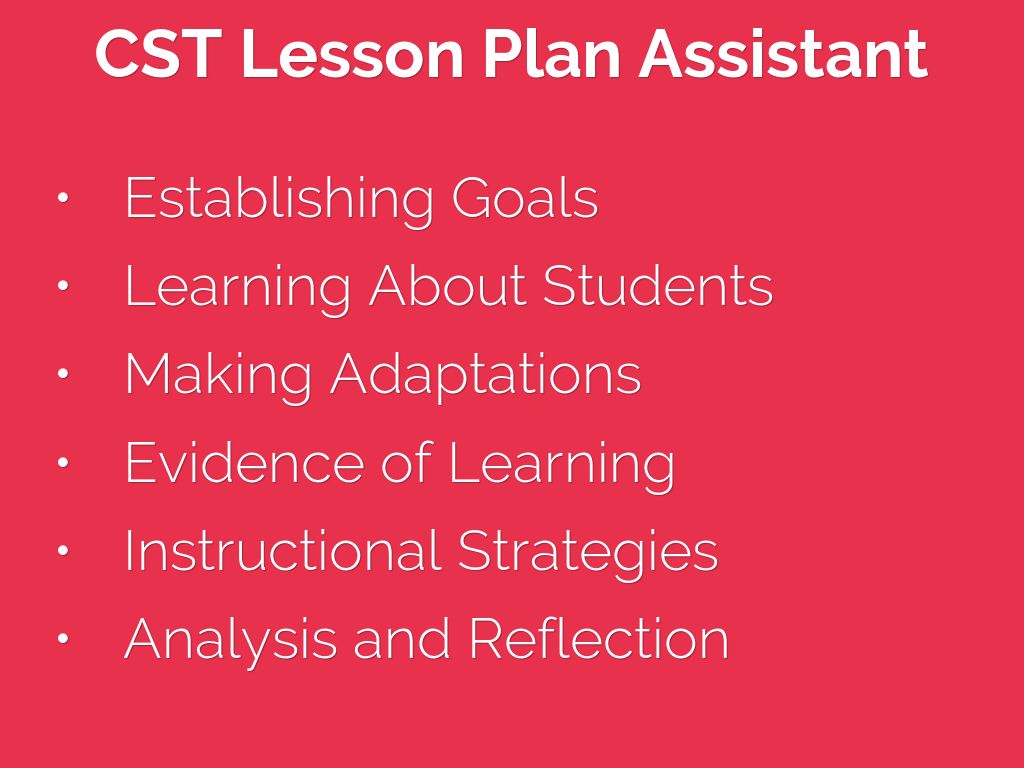 Cst Lesson Frame Example CST iSupervision 1.08 by Nan Barker