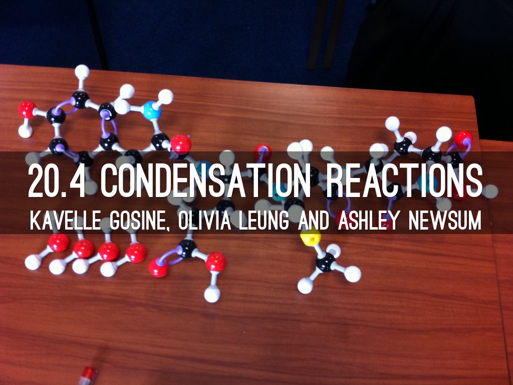 20.4 Condensation Reactions by anewsum96