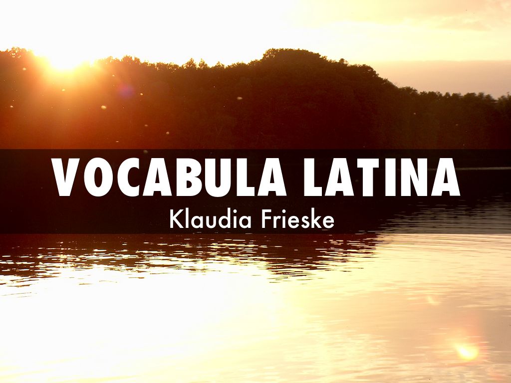 vocabula Latina