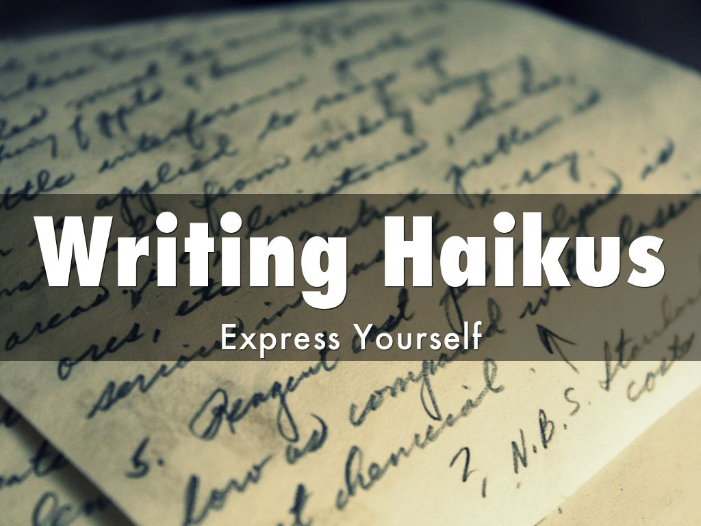 Writing Haikus