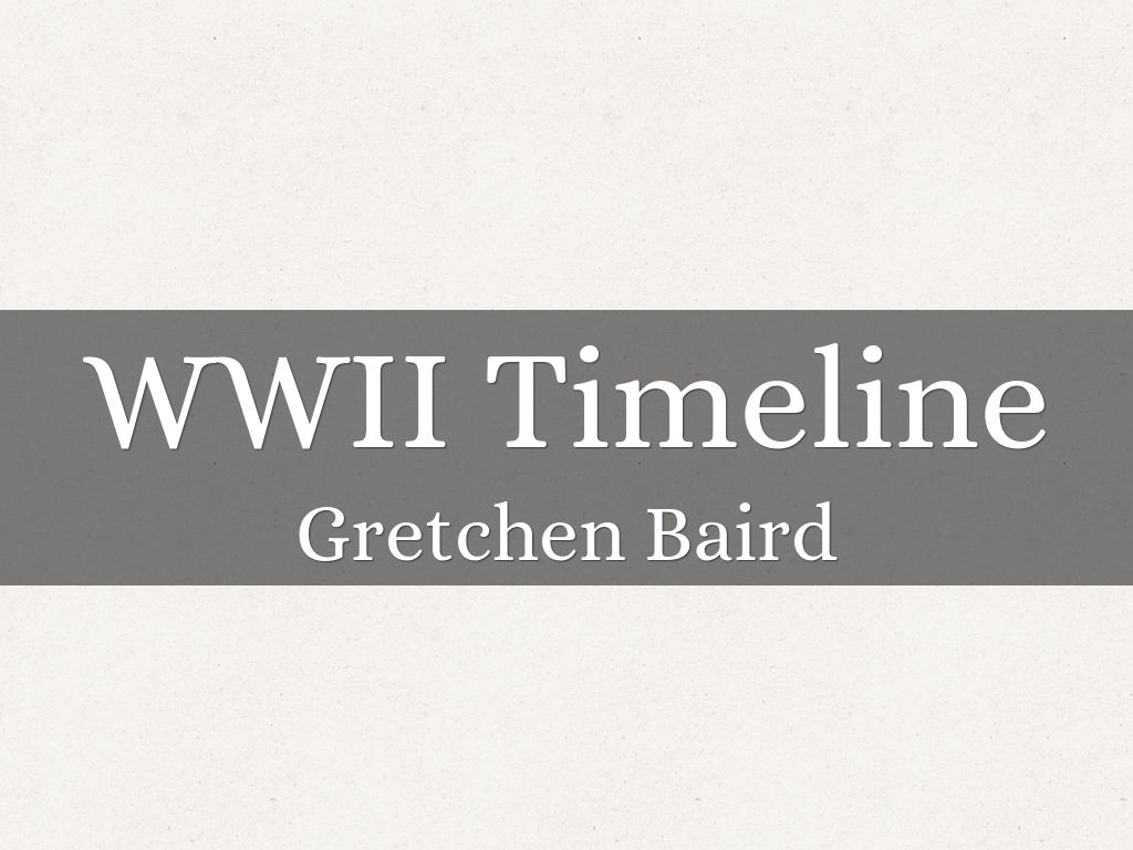 Copy of WWII Timeline