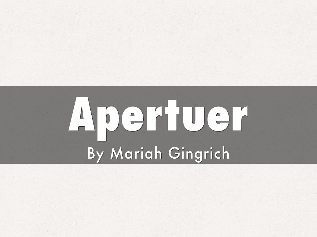 Apertuer