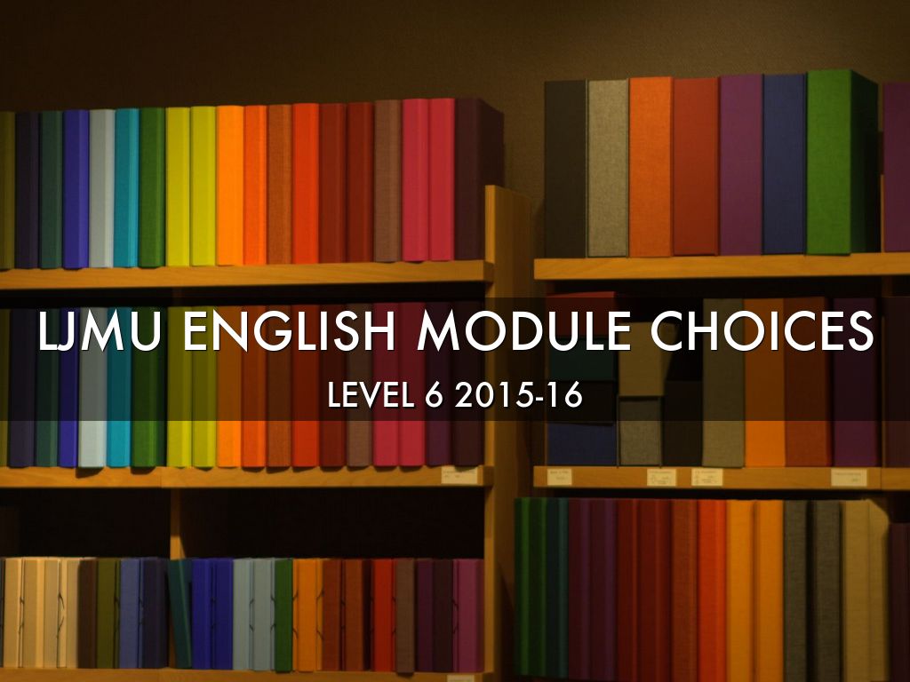 LJMU English Module Choices
